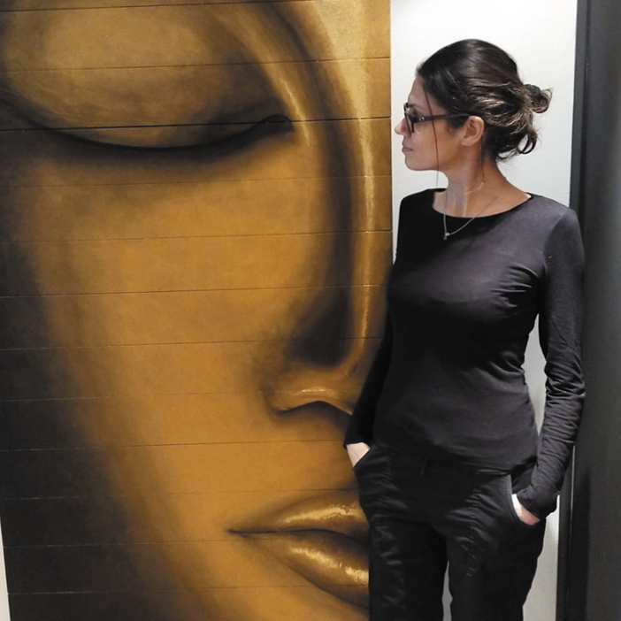 tableau buddha méditatif